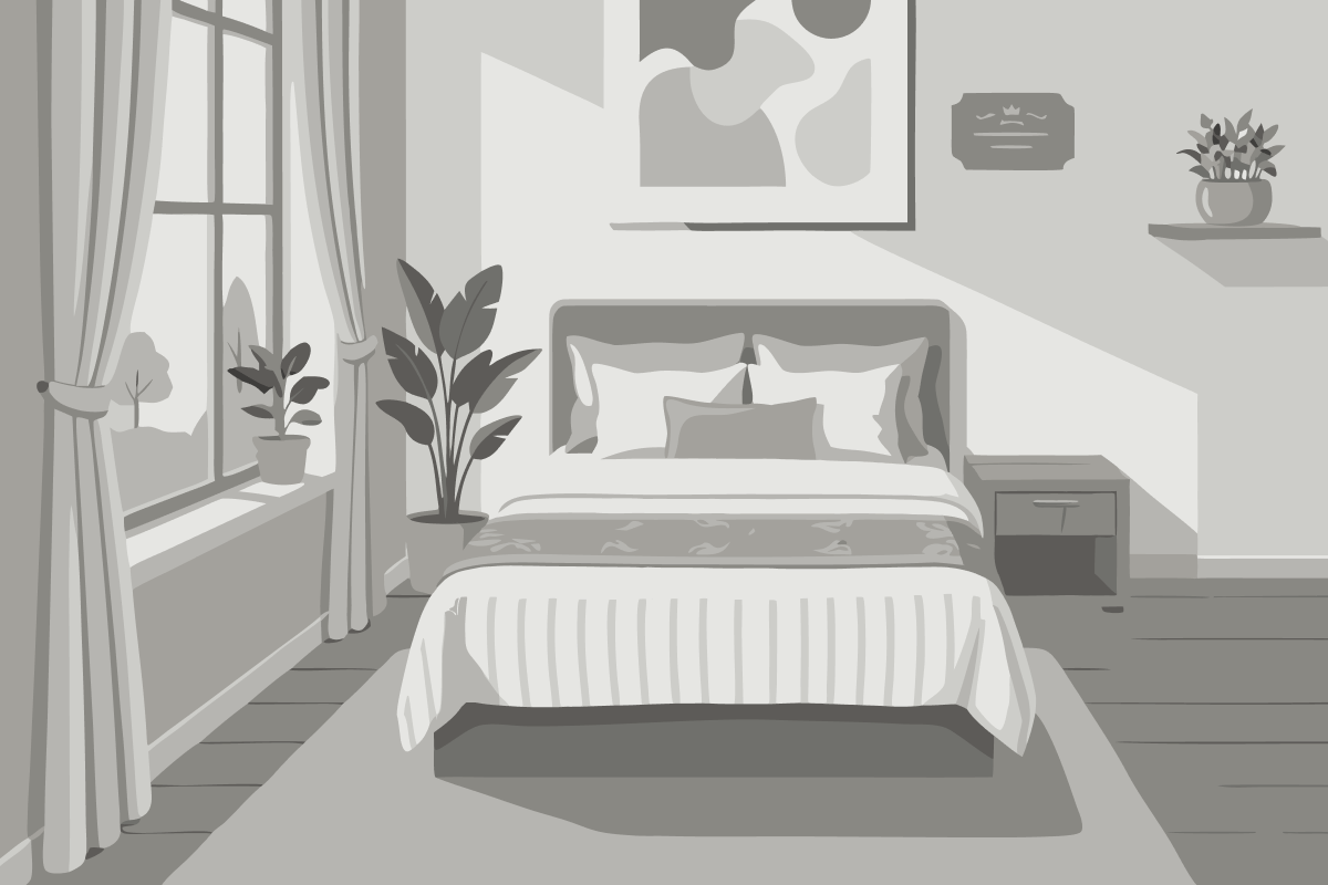 Zweibettzimmer mit Gemeinschaftsbad